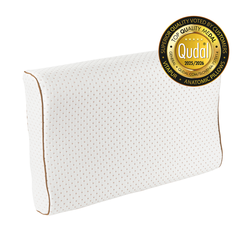 Viši anatomski jastuk od lateksa Vitapur XL Comfort - 60x40x9/10 cm