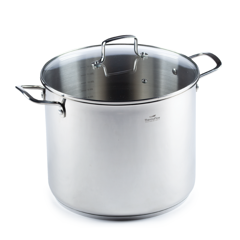 Vitapur čelični lonac Rosmarino Pour&Cook II sa staklenim poklopcem– 14 l, 28 cm
