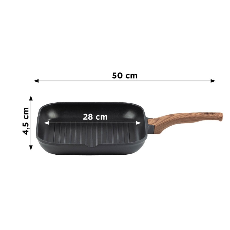 Tiganj grill Rosmarino Black Line - 28 cm 