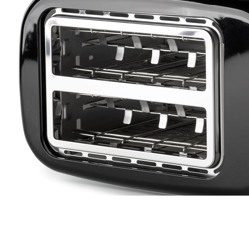 Toster Rosmarino Infinity jednostavan je za upotrebu i savršeno tostira hljeb ili tost za svaki obrok. Idealan je za razno tostiranje, gdje svaki član porodice može pripremiti tost po svom ukusu. Možete birati između 7 različitih stepeni tostiranja. Dodatne 3 funkcije odmrzavanja, zagrijavanja i prekida savršene su za moderan i brz tempo života. Minimalistički dizajn u bijeloj i inox boji s crnim detaljima završne obrade zadovoljiće sve ljubitelje kuvanja. Zahvaljujući uklonjivoj ladici za mrvice uređaj je jednostavan i za čišćenje.

