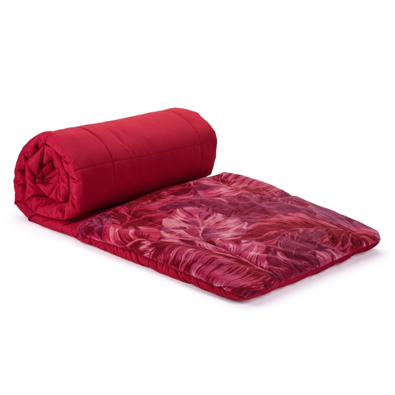 Dekorativni prekrivač Vitapur Soft touch 4 u 1 crveni tropical
