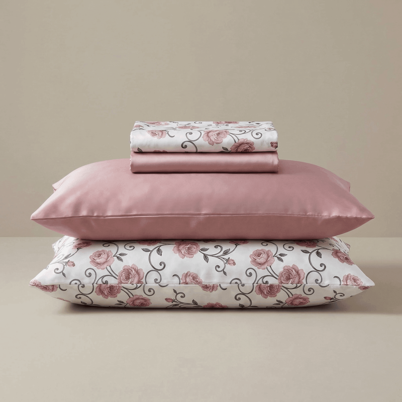 Pamučno-satenska posteljina Svilanit Rose Flower