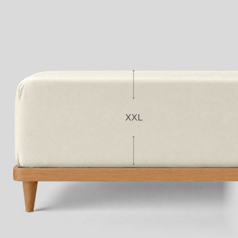Pamučni čaršav Svilanit Luxe Sateen XXL - bež