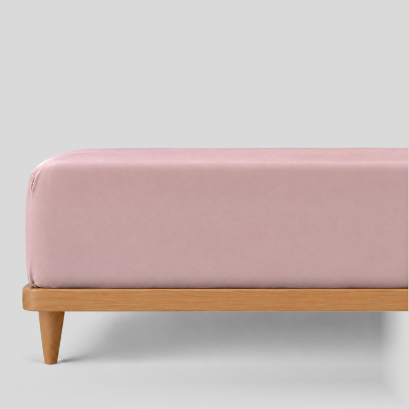Pamučni čaršav s lastikom Svilanit Luxe Sateen - roza