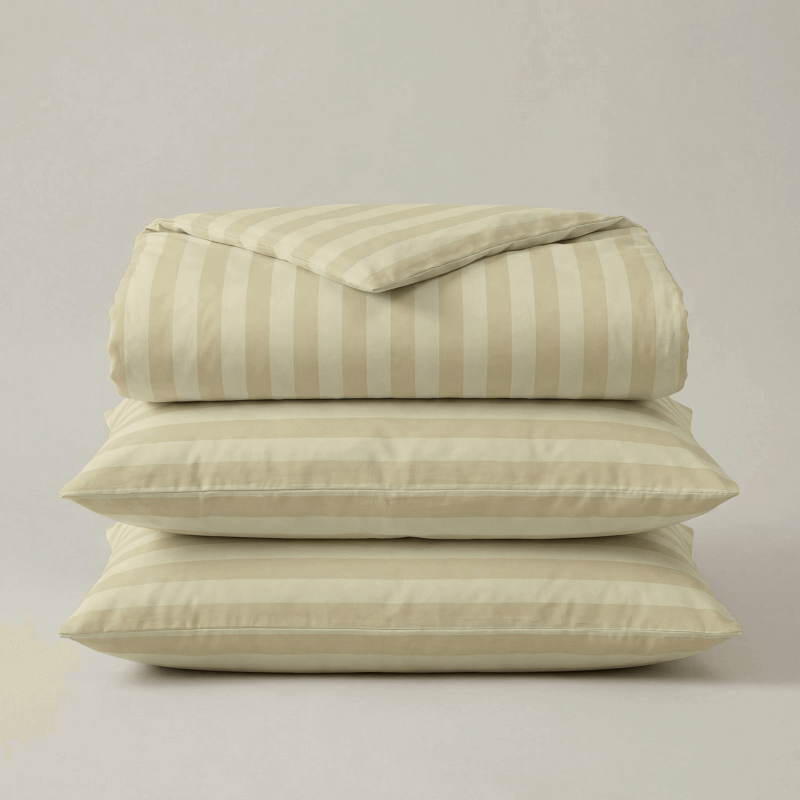 Svilanit PREMIUM vezena pamučno-satenska posteljina Isabella Beige - prestižni kvalitet egipatskog pamuka