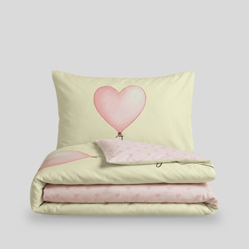 Svilanit dječija pamučna posteljina Lovely Hearts