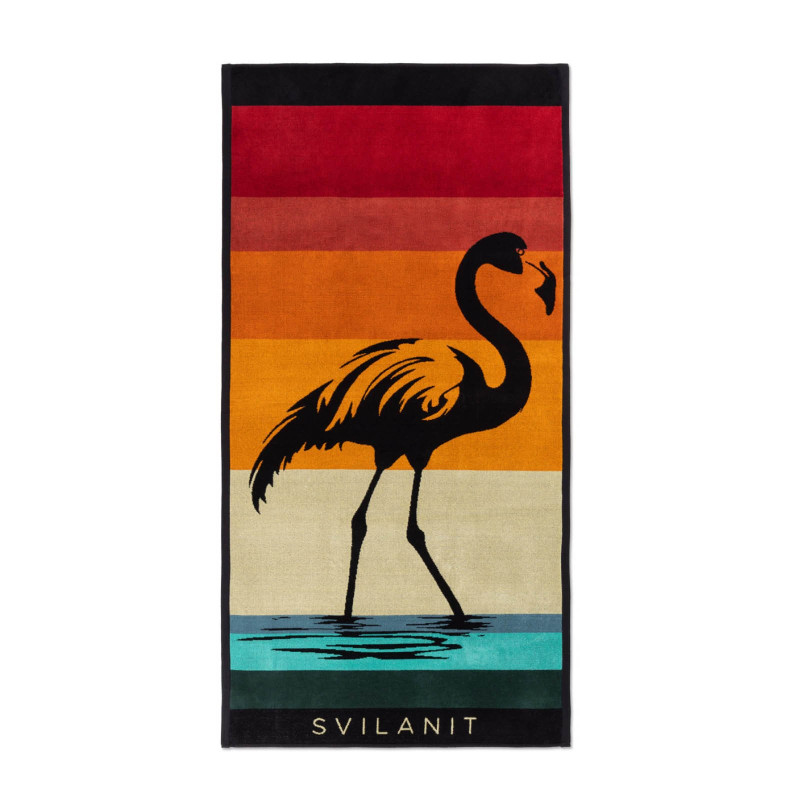 Peškir za plažu Svilanit Retro Flamingo, 80x160 cm