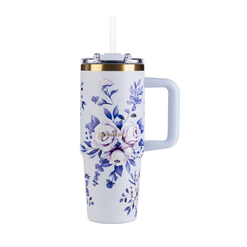 Termos Rosmarino MegaCup Roses 870 ml – plavi