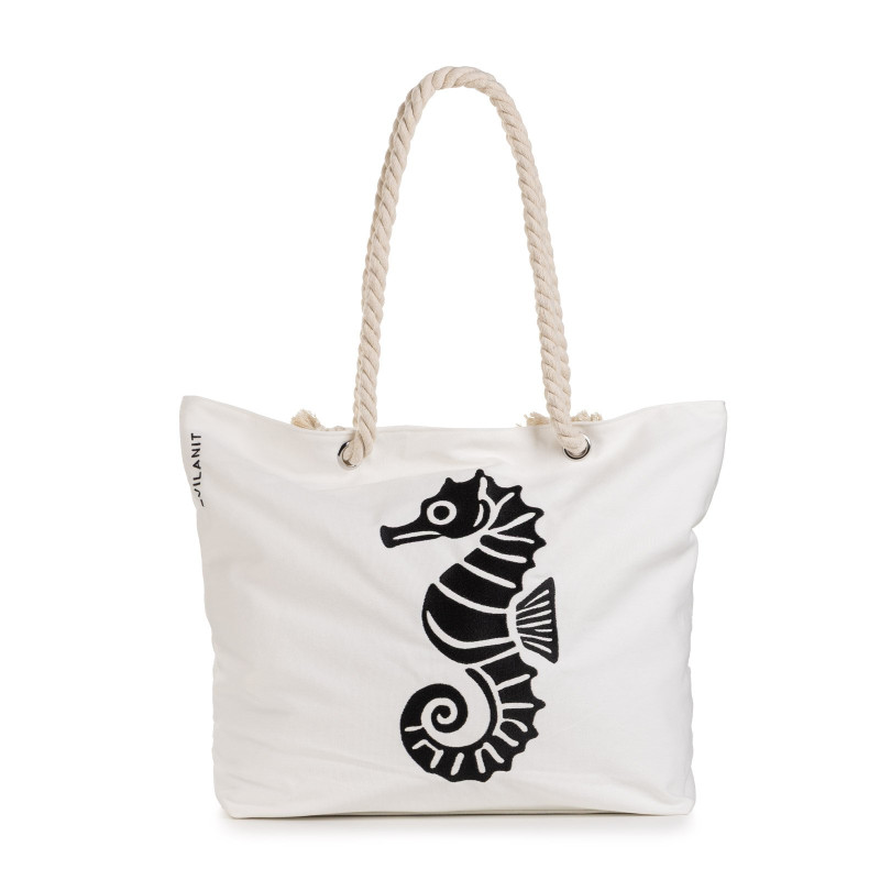 Velika torba za plažu Svilanit Seahorse – bijela