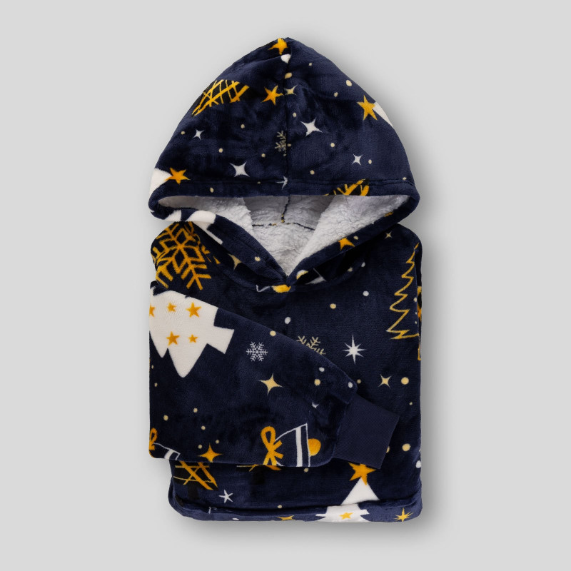 Hoodie ćebe za odrasle Svilanit ElegantXmass + poklon čarape