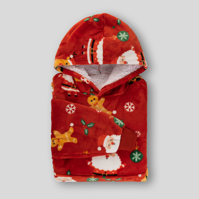 Hoodie ćebe za odrasle Svilanit XmassJoy + poklon čarape