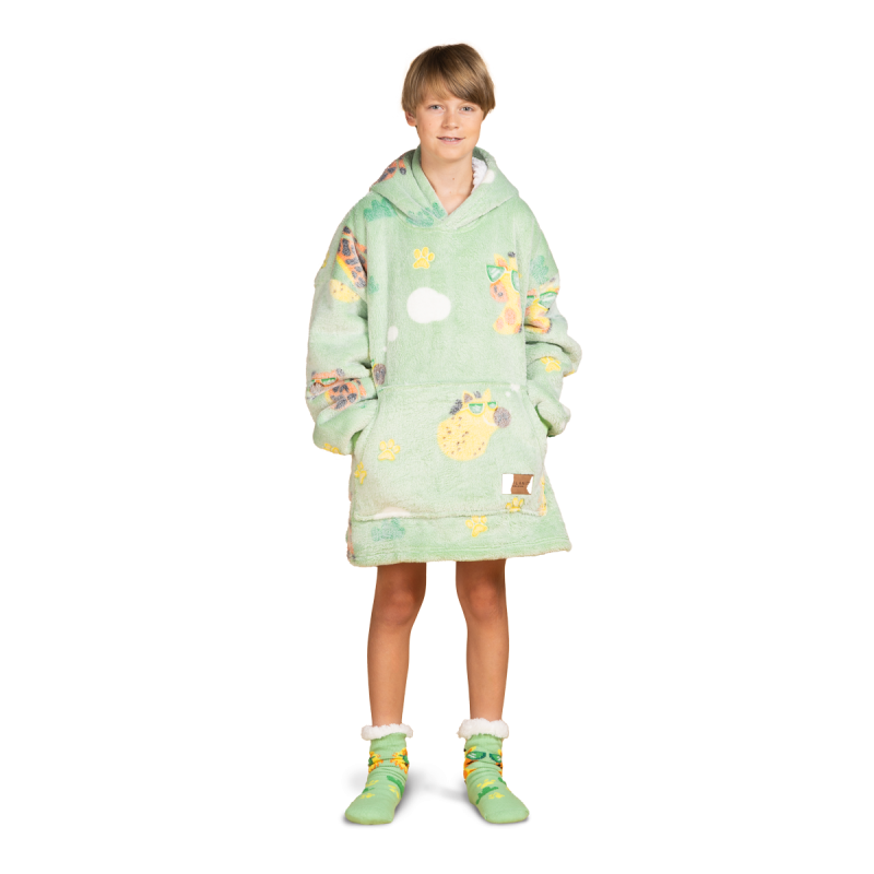 Dječije hoodie ćebe Svilanit JungleCool + poklon čarape