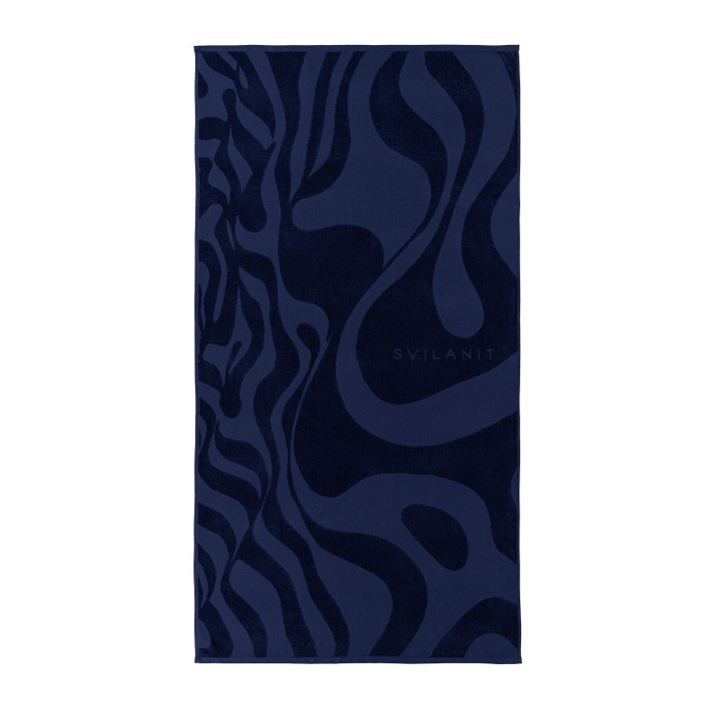 Svilanit premium peškir za plažu Dark Waves, 80 x 160 cm