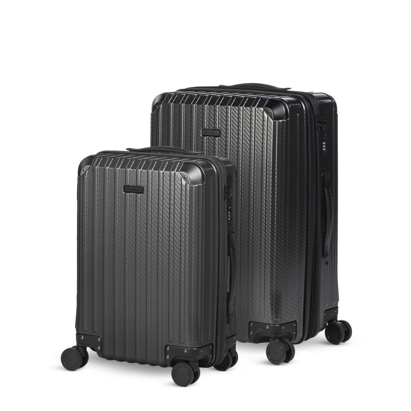 Set kabinskog i većeg putnog kofera Scandinavia Voyage Prestige – 40 + 60 L, crna
