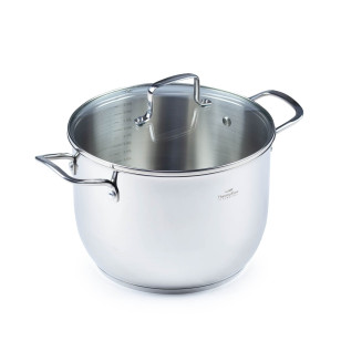 Vitapur čelični lonac  Rosmarino Pour&Cook II sa staklenim poklopcem – 7 l, 24 cm