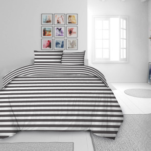 Pamučna posteljina Svilanit Black Stripes