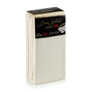 Pamučni čaršav Svilanit Luxe Sateen XXL - bež