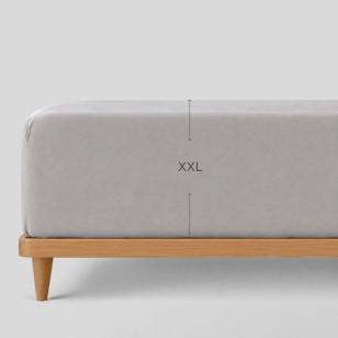 Pamučni čaršav Svilanit Luxe Sateen XXL - sivi