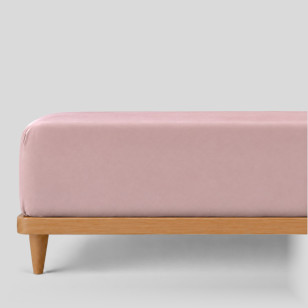 Pamučni čaršav s lastikom Svilanit Luxe Sateen - roza