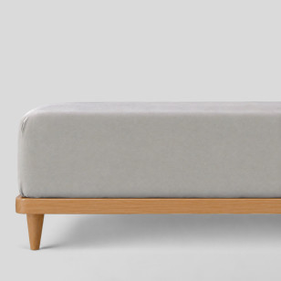 Pamučni čaršav s lastikom Svilanit Luxe Sateen - siva