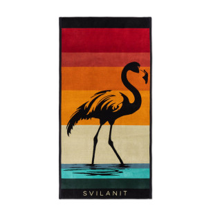 Peškir za plažu Svilanit Retro Flamingo, 80x160 cm