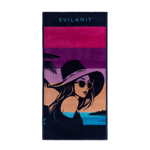 Peškir za plažu Svilanit Retro Lady, 80x160 cm