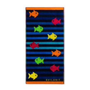 Peškir za plažu Svilanit Fish School, 75x150 cm