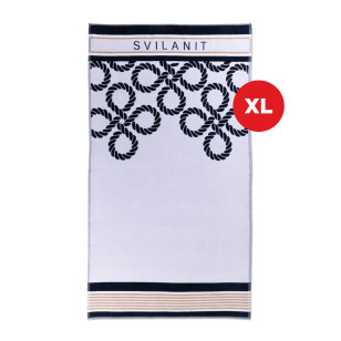 Peškir za plažu Svilanit Royalty White, 100x180 cm
