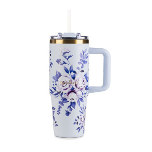 Termos Rosmarino MegaCup Roses 870 ml – plavi