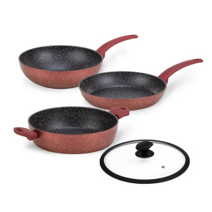 Vitapur 4-djelni set posuđa Rosmarino Lava Stone Grape
