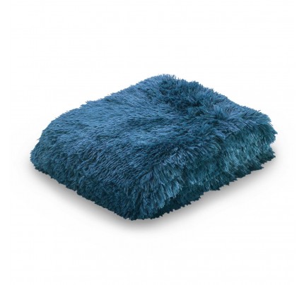 Dekorativni prekrivač Vitapur Fluffy – plavi