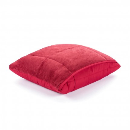 Dekorativni prekrivač/jastuk Svilanit SoftTouch 4u1 – crveni