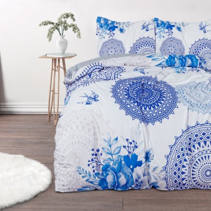  Pamučna posteljina Svilanit Blue Mandala