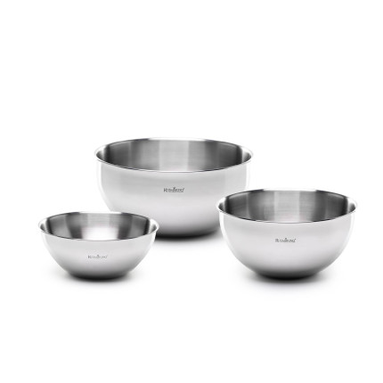 Vitapur 3-djelni set čeličnih posuda za miješanje Rosmarino Pour&Cook II