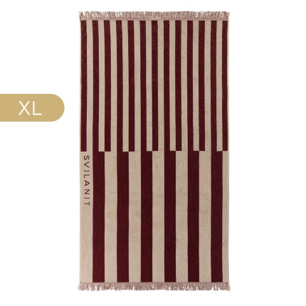 Svilanit premium veliki peškir za plažu Double Stripes, 100 x 180 cm