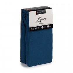 Pamučni elastični čaršav Lyon - teget
