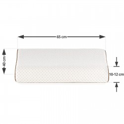 Viši anatomski jastuk od lateksa Vitapur XL Comfort - 60x40x9/10 cm