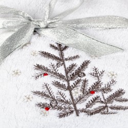 Peškir od pamuka Svilanit Christmas tree - bijela