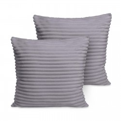 Set jastučnica za dekorativni jastuk Svilanit Dream Velvet - siva
