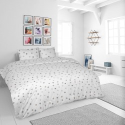 Pamučna posteljina Svilanit Grey Dots