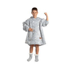 Dječije hoodie ćebe Svilanit Stars neon + Poklon čarape