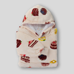 Hoodie ćebe za odrasle Svilanit Cake Time + poklon čarape 