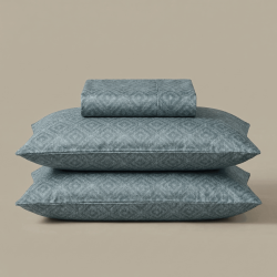 Pamučno-satenska posteljina Svilanit Woven Diamonds