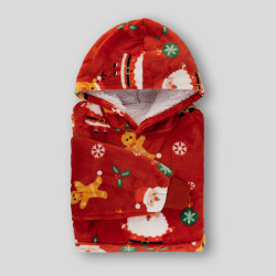 Hoodie ćebe za odrasle Svilanit XmassJoy + poklon čarape